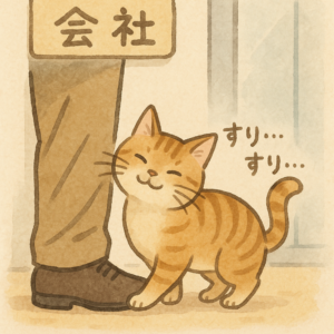 🐈 会社の前に、猫がいる。