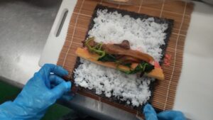 節分の巻きずし作りが始まりました