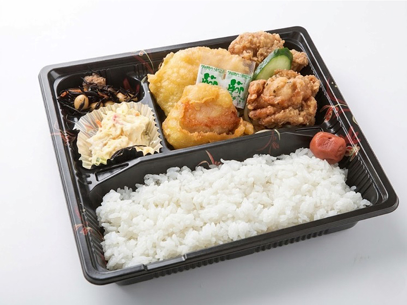 唐揚げとり天弁当