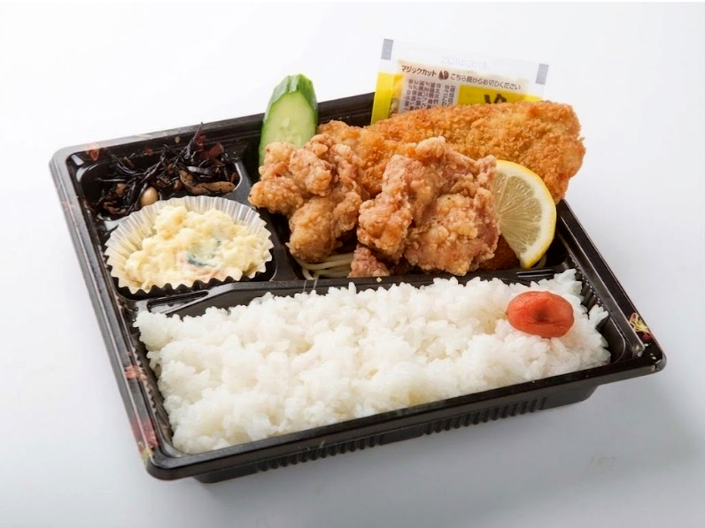 唐揚げアジフライ弁当